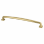 Berenson Tailored Traditional 12" Center to Center Farmhouse Country Classic Appliance Handle / Pull Modern Brushed Gold