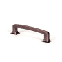 Berenson Hearthstone Pack of (10) - 5-1/16" (128mm) Center to Center Thick Rustic Contemporary Cabinet Handles / Drawer Pulls Verona Bronze