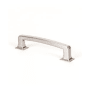 Berenson Hearthstone Pack of (10) - 5-1/16" (128mm) Center to Center Thick Rustic Contemporary Cabinet Handles / Drawer Pulls Brushed Nickel