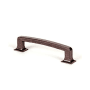 Berenson Hearthstone Pack of (10) - 5-1/16" (128mm) Center to Center Thick Rustic Contemporary Cabinet Handles / Drawer Pulls Weathered Verona Bronze