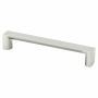 Berenson Elevate 6 5/16" Center to Center Wide Square Cabinet Handle / Drawer Pull Brushed Nickel