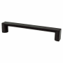Berenson Elevate 6 5/16" Center to Center Wide Square Cabinet Handle / Drawer Pull Matte Black