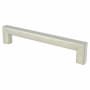 Berenson Square 5-1/16" (128mm) Center to Center Modern Square Cabinet Handle / Drawer Pull by R. Christensen Brushed Nickel