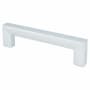 Berenson Square 3-3/4 Inch Center to Center Modern Cabinet Handle / Drawer Pull by R. Christensen Chrome