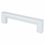Berenson Square 3-3/4 Inch Center to Center Modern Cabinet Handle / Drawer Pull by R. Christensen Dull Chrome