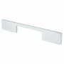 Berenson I-Spazio 5-1/16" (128mm) Center to Center Euro Modern Luxury Cabinet Handle / Drawer Pull by R. Christensen with Mounting Hardware Dull Chrome
