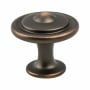 Berenson Advantage 1-1/4 Inch Mushroom Cabinet Knob Verona Bronze