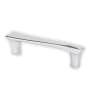 Berenson Fluidic Pack of (10) 3-3/4" (96mm) Center to Center Contemporary Contoured Cabinet Handle / Drawer Pull with Mounting Hardware Polished Chrome