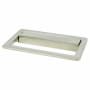 Berenson Up 2-1/2" (64mm) Center to Center Modern Rectangular Cabinet Drop Pull / Drawer Drop Pull Brushed Nickel
