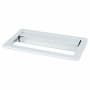 Berenson Up 2-1/2" (64mm) Center to Center Modern Rectangular Cabinet Drop Pull / Drawer Drop Pull Polished Chrome