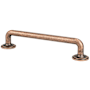 Berenson Folklore 5-1/16" Center to Center Farmhouse Industrial Cabinet Handle / Drawer Pull with Flared Feet Weathered Copper