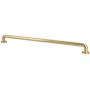 Berenson Folklore 18" Center to Center Farmhouse Industrial Appliance Handle / Pull with Flared Feet Modern Brushed Gold