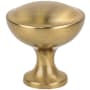 Berenson Echo 1-3/16 Inch Contemporary Round Mushroom Cabinet Knob / Drawer Knob Modern Brushed Gold