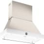 Bertazzoni 48 Inch Wide 600 CFM Wall Mounted Range Hood with LED Lighting Ivory Enamel