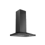 Best WCS1 110 - 600 CFM 30 Inch Wide Wall Mounted Range Hood with EZ1 Installation System and Code Ready Technology Black Stainless Steel