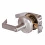 Best Access QCL 200 Series Office Keyed Entry Door Lever Set with "E" Lever, ANSI Strike, 2-3/4" Backset and 6-Pin Cylinder Satin Nickel