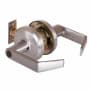 Best Access QCL 200 Series Storeroom Keyed Entry Door Lever Set with "E" Lever, ANSI Strike, 2-3/4" Backset and 6-Pin Cylinder Satin Nickel