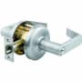 Best Access QCL 200 Series Storeroom Keyed Entry Door Lever Set with "E" Lever, ANSI Strike, 2-3/4" Backset and 6-Pin Cylinder Satin Chrome