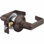 Best Access QTL 200 Series Office Keyed Entry Door Lever Set with "E" Lever, ANSI Strike and 6-Pin Cylinder Oil Rubbed Bronze