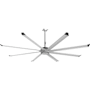 Big Ass Fans Essence 10 Ft 8 Blade Commercial / Industrial HVLS Ceiling Fan Silver / Black