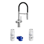 Blanco Catris Filter-Ready 1.5 GPM Single Hole Pre-Rinse Pull Down Kitchen Faucet + Under the Sink Water Filter Starter Set + Replacement Filter Cartridge Microplastic S
PVD Steel