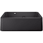 Blanco Ikon 33" Farmhouse Double Basin SILGRANIT Kitchen Sink Anthracite