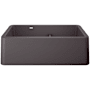 Blanco Ikon 33" Farmhouse Double Basin SILGRANIT Kitchen Sink Cinder