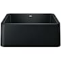 Blanco Ikon 27" Farmhouse Single Basin SILGRANIT Kitchen Sink Coal Black