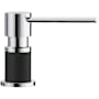 Blanco Lato Deck Mounted Soap Dispenser with 10 oz Capacity Chrome / Coal Black