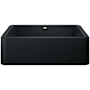 Blanco Ikon 33" Farmhouse Single Basin SILGRANIT Kitchen Sink Coal Black