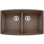 Blanco Performa 33" Undermount Double Basin SILGRANIT Kitchen Sink Cafe Brown