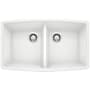 Blanco Performa 33" Undermount Double Basin SILGRANIT Kitchen Sink White