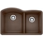 Blanco Diamond 32" Undermount Double Basin SILGRANIT Kitchen Sink Cafe Brown