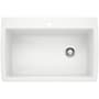 Blanco Diamond 33-1/2" Dual Mount Single Basin SILGRANIT Kitchen Sink White