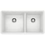 Blanco Precis 33" Undermount Double Basin SILGRANIT Kitchen Sink White