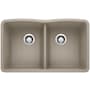 Blanco Diamond 32" Undermount Double Basin SILGRANIT Kitchen Sink Truffle