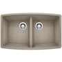 Blanco Performa 33" Undermount Double Basin SILGRANIT Kitchen Sink Truffle