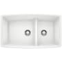 Blanco Performa 33" Undermount Double Basin SILGRANIT Kitchen Sink White
