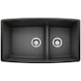 Blanco Performa 33" Undermount Double Basin SILGRANIT Kitchen Sink Anthracite