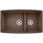 Blanco Performa 33" Undermount Double Basin SILGRANIT Kitchen Sink Cafe Brown