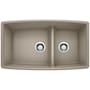 Blanco Performa 33" Undermount Double Basin SILGRANIT Kitchen Sink Truffle