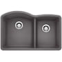 Blanco Diamond 32" Undermount Double Basin SILGRANIT Kitchen Sink Cinder