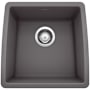 Blanco Performa 17-1/2" Undermount Single Basin SILGRANIT Kitchen Bar Sink Cinder