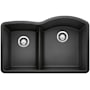 Blanco Diamond 32" Undermount Double Basin SILGRANIT Kitchen Sink Anthracite