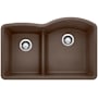 Blanco Diamond 32" Undermount Double Basin SILGRANIT Kitchen Sink Cafe Brown