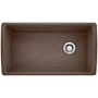 Blanco Diamond 33-1/2" Undermount Single Basin SILGRANIT Kitchen Sink - Less Undermount Clips 440851 Cafe Brown