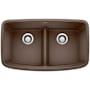 Blanco Valea 32" Undermount Double Basin SILGRANIT Kitchen Sink Cafe Brown