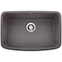 Blanco Valea 27" Undermount Single Basin SILGRANIT Kitchen Sink Cinder