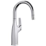 Blanco Rivana 1.5 GPM Single Hole Pull Down Bar Faucet Polished Chrome