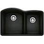 Blanco Diamond 32" Undermount Double Basin SILGRANIT Kitchen Sink Coal Black
